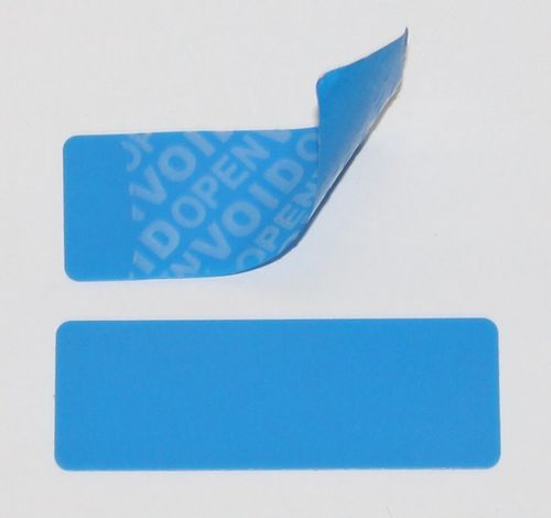 C902 Blue Security Labels Voidloc Tamper Evident Labels Roll of 100 Labels. Colour Blue. 100 x 30mm